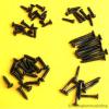 54 ASSORTED ELECTRIC GUITAR SCREWS BLACK